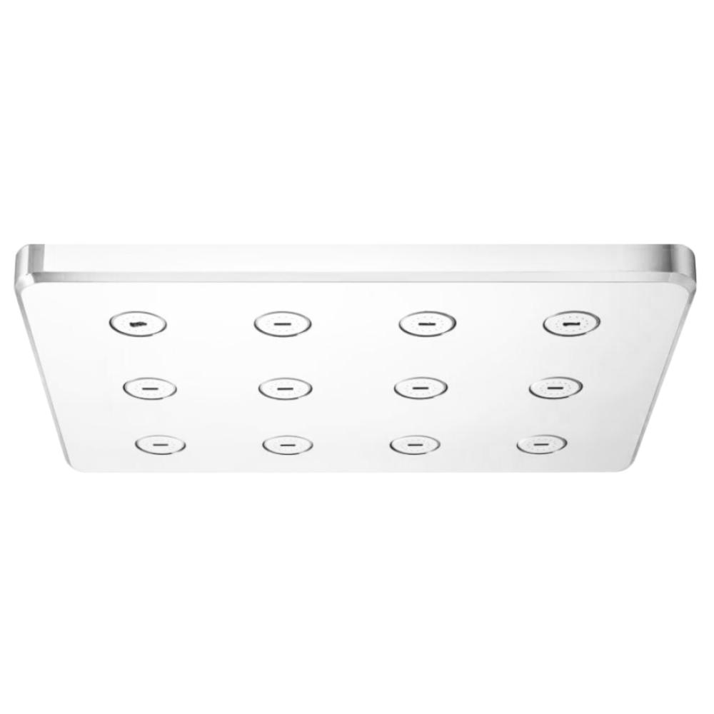 Single Flow 10*7 (250mm x 190mm) Easy Clean Overhead Rain Shower ABS